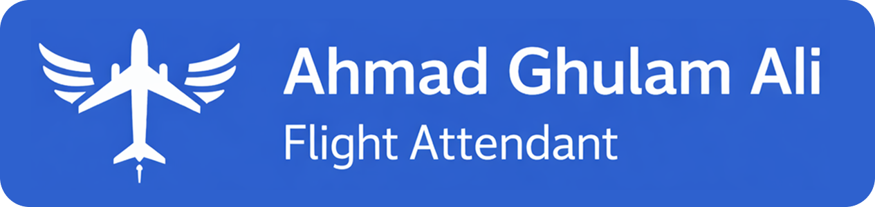Ahmad Ghulam Ali — Flight Attendant